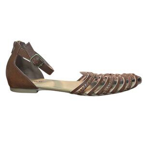 Women's Pacifica Brown Strap Ankle Sandals Size 11W Boho Indie Hippie Cottage 11